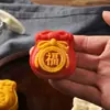 2023 nuevo bolso de bendición rojo en línea molde para pastel de luna para pastel de frijol verde helado repostería Presión manual estilo ancho para el hogar