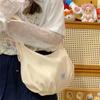 Bolso Cruzado de Lona Roja de Gran Capacidad de Alta Gama para Mujer, Estilo Bollo con Cierre de Cordón, Nuevo 2025, para Trabajo y Viajes de Verano