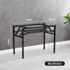 Estrutura de mesa dobrável pernas de mesa brancas restaurante metal suporte de camada dupla prateleira dobrável suporte de flores suporte de mola atacado