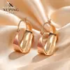 Xuping Brazaletes Rusos Transfronterizos para Oreja, Aros Color Oro de 18K con Incrustaciones de Diamantes, Joyería de Lujo Ligero de Alta Gama al por Mayor para Mujeres