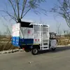 Caminhão de lixo de três vias elétrico Caminhão de coleta de lixo de cidade pequena Caminhão coletor de lixo hidráulico com autocarregamento e autodescarregamento