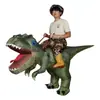 Disfraces de Halloween para Adultos y Niños Juguetes de Montura de Dinosaurio Traje Inflable de Tyrannosaurus Rex Digital Disfraz de Dragón Corredor Muñeco