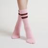 [Nuevo del fabricante] otoño e invierno Terry calcetines de yoga gruesos hasta la pantorrilla dos rayas calcetines de algodón antideslizantes comercio exterior transfronterizo superventas