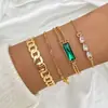 Conjunto de Pulseiras Europeu e Americano Transfronteiriço de Liga Amor Nó Criativo Borboleta Formato de Cobra Geométrico Cruz Pulseira Pulseira Joias