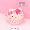 Sanrio Hello Kitty Vajilla Infantil Mesa para Niños Hogar Bol para Comida de Bebé Plato con Compartimentos Impermeable Antiescaldados Forma de Plato Taza de Leche