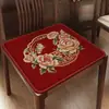 Cojín Rojo Festivo para Silla Base Antideslizante Estilo Chino Nuevo Cojín para Asiento de Sofá Mesa de Centro Silla Cojín de Espuma Viscoelástica Cojín para Silla de Comedor