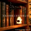 Lâmpada de Estante para Livros Ghost Reading, lâmpada de estante com óculos de sol em formato de fantasma, artesanato em ferro
