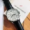 Relógio Masculino Moderno com Três Mostradores Clássico Três Ponteiros Clássico Casual Business Modelo 2448 Pulseira de Aço 2434