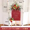 Nuevo Estilo Chino Señal de Agua Artificial Juego Completo de Trípode Floral Bolsa de Papel Combinación de Flores Celebración de Inauguración de Exposición Metabo