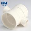 AD accesorios de tubería de alcantarillado de PVC blanco diámetro igual aguas abajo cuatro vías cuatro vías de diferente diámetro accesorios de tubería de drenaje de PVC cuatro vías planas