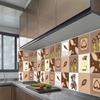 2018 Nuevo cocina lindo oso resistente a altas temperaturas autoadhesivo aluminio foil azulejo humo de aceite pegatina a prueba de aceite pegatina de pared No. 1