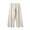 Calça Casual Yidao Vintage 2026 Outono Novo Design Japonês Retrô com Corte Tridimensional Solta Reta de Perna Larga