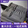 Pantalones casuales de pierna recta holgados con forro polar para hombre, de alta gama, transfronterizos, para otoño e invierno, con cintura elástica