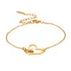 Pulseira de aço titânio cortada atacado ponto pequeno coração amor ferramenta de barbeiro pingente personalidade simples pulseira de aço inoxidável 304