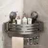 Cesta Triángulo con Ventosa para Baño, Estante de Esquina para Almacenamiento sin Taladro para Baño, Estante Doméstico, Directo del Fabricante