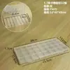 Caja de almacenamiento de plástico con cuentas de 10 compartimentos para tarjetas, caja de plástico con compartimentos transparentes de 15, 18, 20, 24, 32 compartimentos