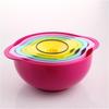 Rainbow baking juego de 8 tazas medidoras de plástico juego de 8 piezas filtro de cocina juego de 8 piezas ensaladera juego de 5 cucharas medidoras