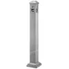 Suministro Directo de Fábrica Acero Inoxidable Columna Vertical de Cenizas Recolector de Colillas de Cigarrillo Tabaco Oficina de Gestión Urbana Licitación Columna Negra para Fumar