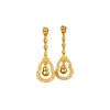 Nuevos y Populares Pendientes de Calabaza con Cortes Xiaohongshu Estilo Chinoiserie de Moda y Exquisitos para Mujer Pendientes Retro Versátiles Sentido Nicho de Alta Gama