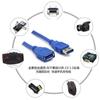 Línea de extensión USB 3.0 macho a hembra de cobre/línea de conexión de línea de transmisión de datos de alta velocidad USB azul de un solo cabezal Línea azul negra