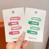 Pinzas para el pelo de colores dopamina estilo coreano para niñas, lindos y versátiles accesorios pequeños para el cabello que no dañan el cabello, adecuados para flequillos laterales de bebé