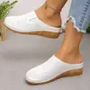 Sandalias de Verano para Mujer de Tallas Grandes, Estilo Europeo y Americano, Caladas, Slip-On, Pantuflas de Senderismo Fáciles de Poner, Al Por Mayor en Stock