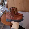 Vestido Infantil Estilo Británico Dr. Botas Martens 2026 Invierno Nueva Moda Botines con Cremallera Lateral Para Niños Medianos y Grandes Niñas Botas de Cuero para Exteriores