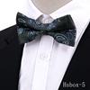 Nueva Corbata de Anacardo para Hombre Accesorios de Traje de Boda de Alta Gama Moda Pajarita Negra Roja de Doble Capa
