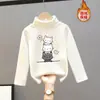 Camiseta Interior de Terciopelo Transfronteriza para Niños y Niñas Otoño e Invierno Engrosada Cálida Todas las Combinaciones Top Primavera y Otoño Nueva Ropa Infantil de Manga Larga