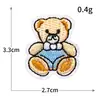 Tamaño Pequeño Bordado de Computadora Dibujos Animados Animal Oso Coche Avión Estrella Parche de Tela Bordado Adhesivo Sin Costura Decoración para Ropa