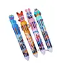 Nuevo Bolígrafo Manual de 10 Colores de Zootopia Dibujo Animado Bolígrafo de Bola Multifuncional Multicolor Bolígrafo Marcador para Estudiantes