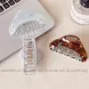 Diseño Inspirado en Cullori Estilo Coreano, Pinza para el Cabello con Bloques de Color, Versátil y Elegante, Pinza de Tiburón Brillante para Peinar la Parte Posterior de la Cabeza, Sensación de Alta Gama