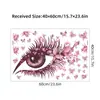 Lindos Olhos da Sorte Adesivos de Parede Autoadesivos Estilo Menina Rosa Decoração de Parede de Fundo para Quarto Adesivos BR0684H