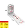Placa de suporte de ângulo ajustável espessada ângulo reto 90 graus aço inoxidável suporte para móveis L-shaped furo longo móvel código de canto de ferro galvanizado t