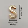 Punto de Fábrica Aleación de Zinc Diámetro Interior 3 cm con Letras Inglesas DIY Cinturón Collar para Mascotas Perforado Letras A-Z