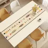 Toalha de Mesa de Couro Estilo Wabi-Sabi de Alta Qualidade, Impermeável, à Prova de Óleo, Lavável, Resistente ao Calor, Jogo Americano Protetor para Mesa de Jantar Retangular e Mesa de Centro