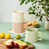 Caneca de Café da Manhã Creme Personalizada, Cerâmica Doméstica de Grande Capacidade, Caneca, Xícara de Café Feminina, Copo de Água, Presente Corporativo