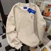 Sudadera con capucha de cuello redondo con estampado divertido de gato Hip Hop Americano para mujer Otoño Invierno Nuevo Estilo Tendencia Holgada Adelgazante Top de Pareja