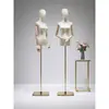 Suporte de Exibição de Modelo para Roupas Femininas, Corpo Meio Corpo Estilo Coreano, Vestidos de Noiva, Cheongsam, Adereços de Vitrine de Loja de Roupas, Manequim de Corpo Inteiro