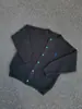 Suéter Cárdigan Nuevo Primavera y Otoño 2025 Estilo Casual Perezoso Retro Americano Cuello Redondo Tejido de Punto Unisex Chaqueta de Color Sólido