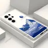 Comercio Exterior Paisaje de Montaña Nevada Adecuado para Samsung S22Ultra Funda de Teléfono de Silicona Suave S24 Mate S25Edge Cubierta Completa Espejo