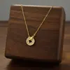 Comercio Exterior de Amazon Venta Caliente Collar de Acero de Titanio Temperamento Femenino Circonita Microincrustada Personalidad Cadena para Clavícula de Alto Sentido Colección Joyería