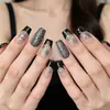 Adesivos para Nail Art Borboleta Dourada e Prateada com Padrão de Formiga, Folha de Ouro e Prata, Trevo de Quatro Folhas, Estrela Explosiva e Pedrarias, Modelo Popular Yt8946