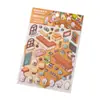 Pegatinas de Paisajismo Zaomu Rincón Delicioso Cabaña Estéreo 3D Niños Hecho a Mano DIY Decoración de Escena Miniatura Pegatinas de Material