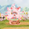 Novas figuras de caixa surpresa estilo chinês apresentando uma raposa de nove caudas, perfeitas como decorações de mesa ou pequenos brinquedos colecionáveis