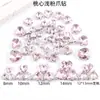 Polvo ligero amor diamantes de imitación hebilla de cristal forma de corazón garra única taladro producción DIY arte de uñas ropa zapato bolsa diadema anillo intestinal accesorios