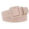 2026 Novo Estilo Coreano Fivela Quadrada Colorida Doce Chic Simples Versátil Cinto Feminino Adequado para Jeans e Vestidos