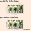 Pegatinas de Pared 3D Tridimensionales Pegatinas de Pared de Plantas en Maceta Decoración de Pared de Fondo de Sala de Estar Pegatinas de Pared Autoadhesivas Venta al por Mayor