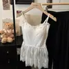 Malha Feminina Decote V Manga Longa Desejo Puro Outono Inicial Nova Cintura Apertada Emagrecedor Empilhado Estilo Coreano Short para Usar por Baixo