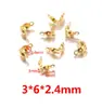 Aço Inoxidável Cor King Kong Topo e Fivela Inferior Esquerda e Direita Titânio Aço Corrente de Pérolas Fivela de Contas Baotou Colar Pulseira DIY Feito à Mão